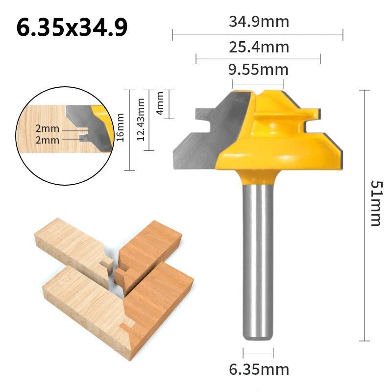 Fraise à bois - Rainurer verrouillage 45° - Reno Gadget