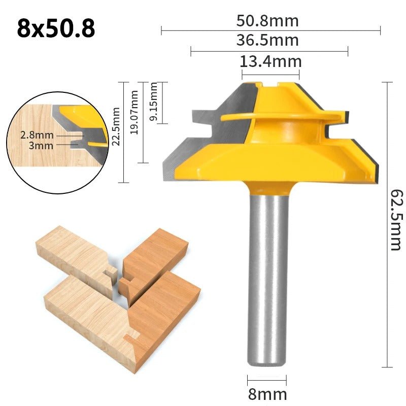 Fraise à bois - Rainurer verrouillage 45° - Reno Gadget