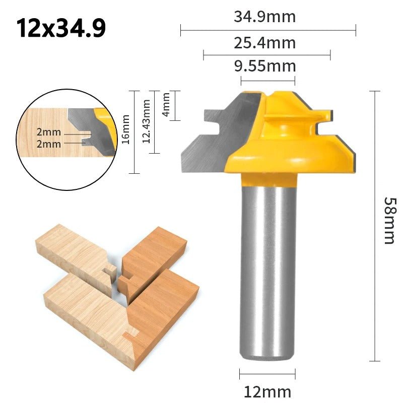 Fraise à bois - Rainurer verrouillage 45° - Reno Gadget