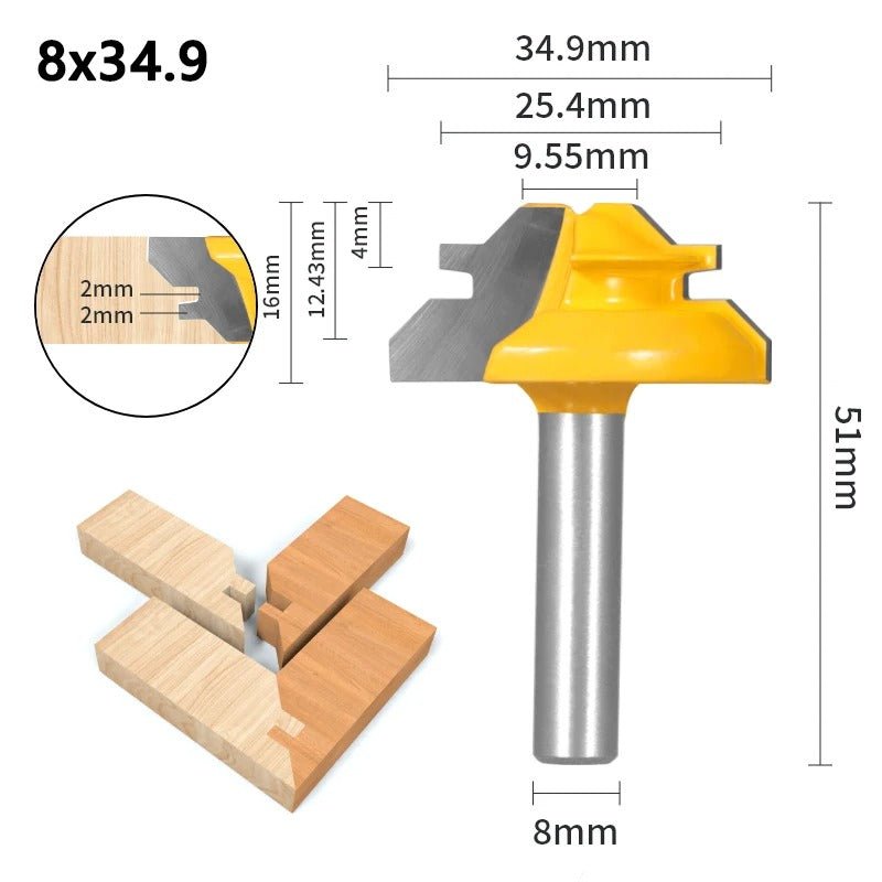 Fraise à bois - Rainurer verrouillage 45° - Reno Gadget