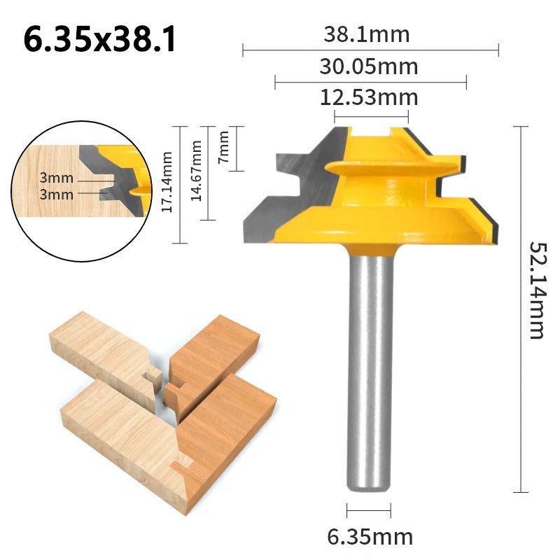 Fraise à bois - Rainurer verrouillage 45° - Reno Gadget