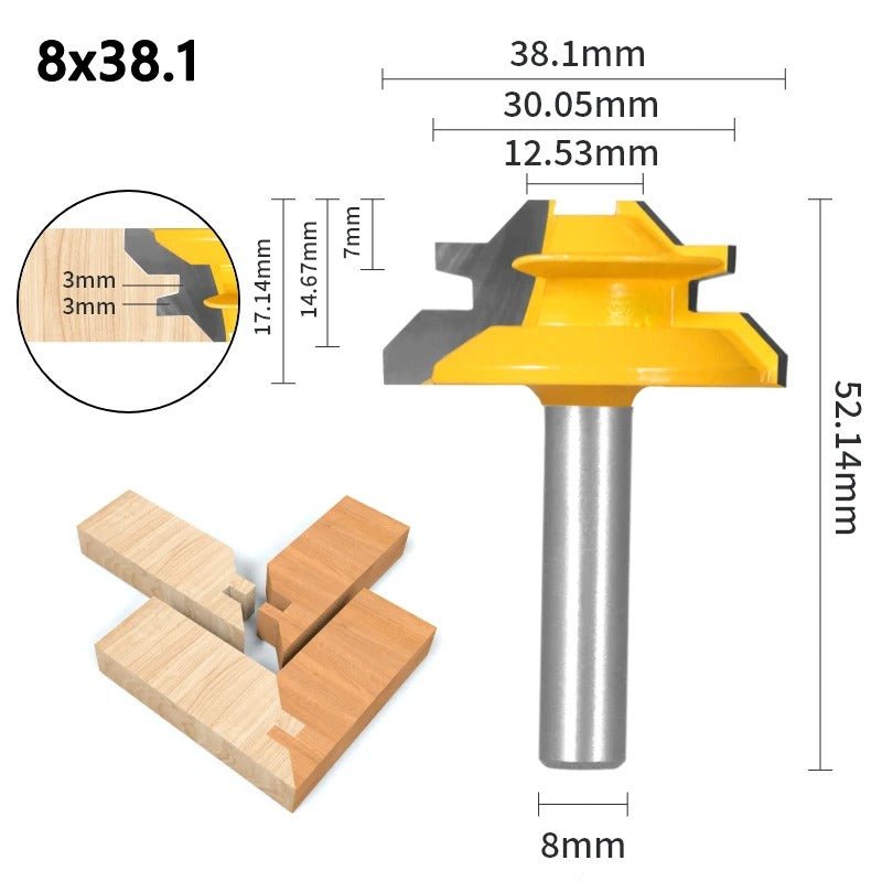 Fraise à bois - Rainurer verrouillage 45° - Reno Gadget